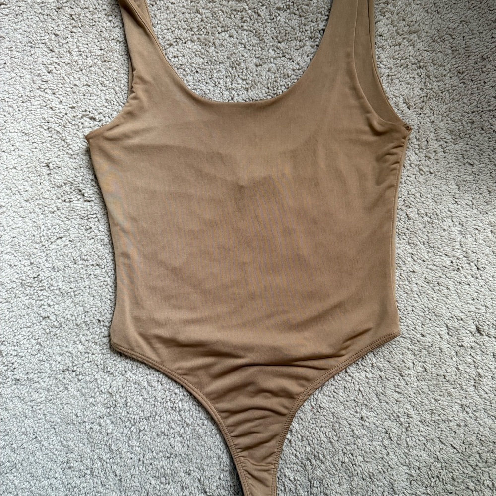 SWANK Tan Bodysuit